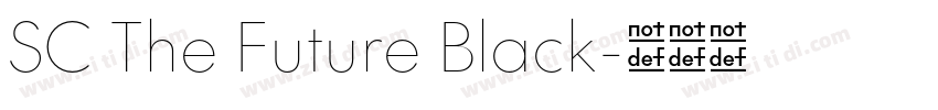 SC The Future Black字体转换